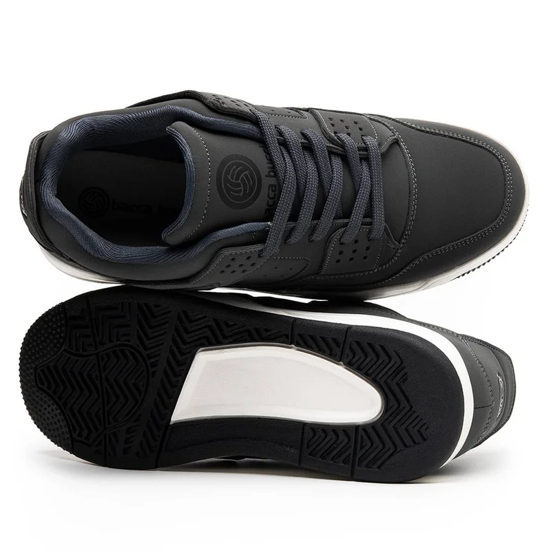 Bacca Bucci Grey Ultraforce Mid-Top Retro Fashion Athletic Sneakers for Men | Best Price UAE